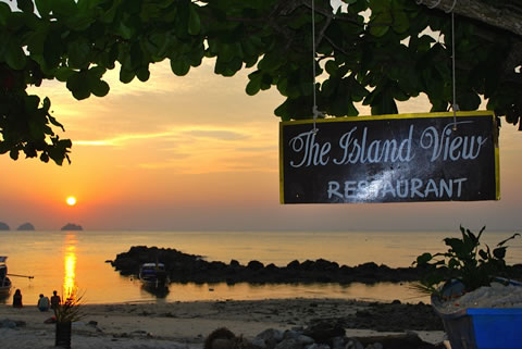 The Island View restaurant, Koh Samui at sunset